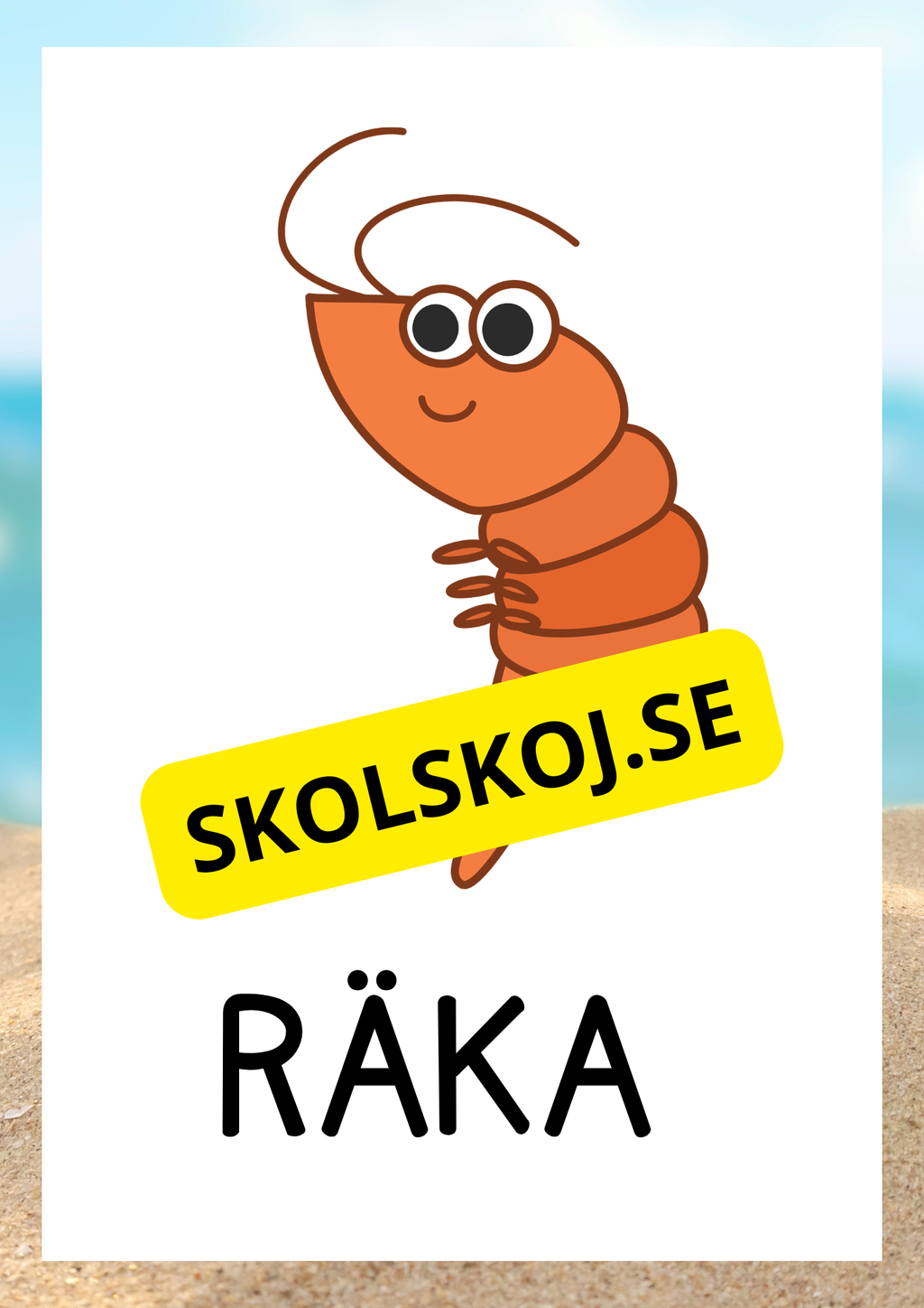 Havsdjur - Bildkort