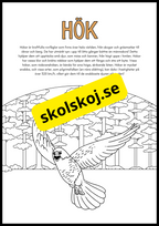 Vilda djur fakta och målarbilder