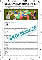 Beskriv med dina sinnen