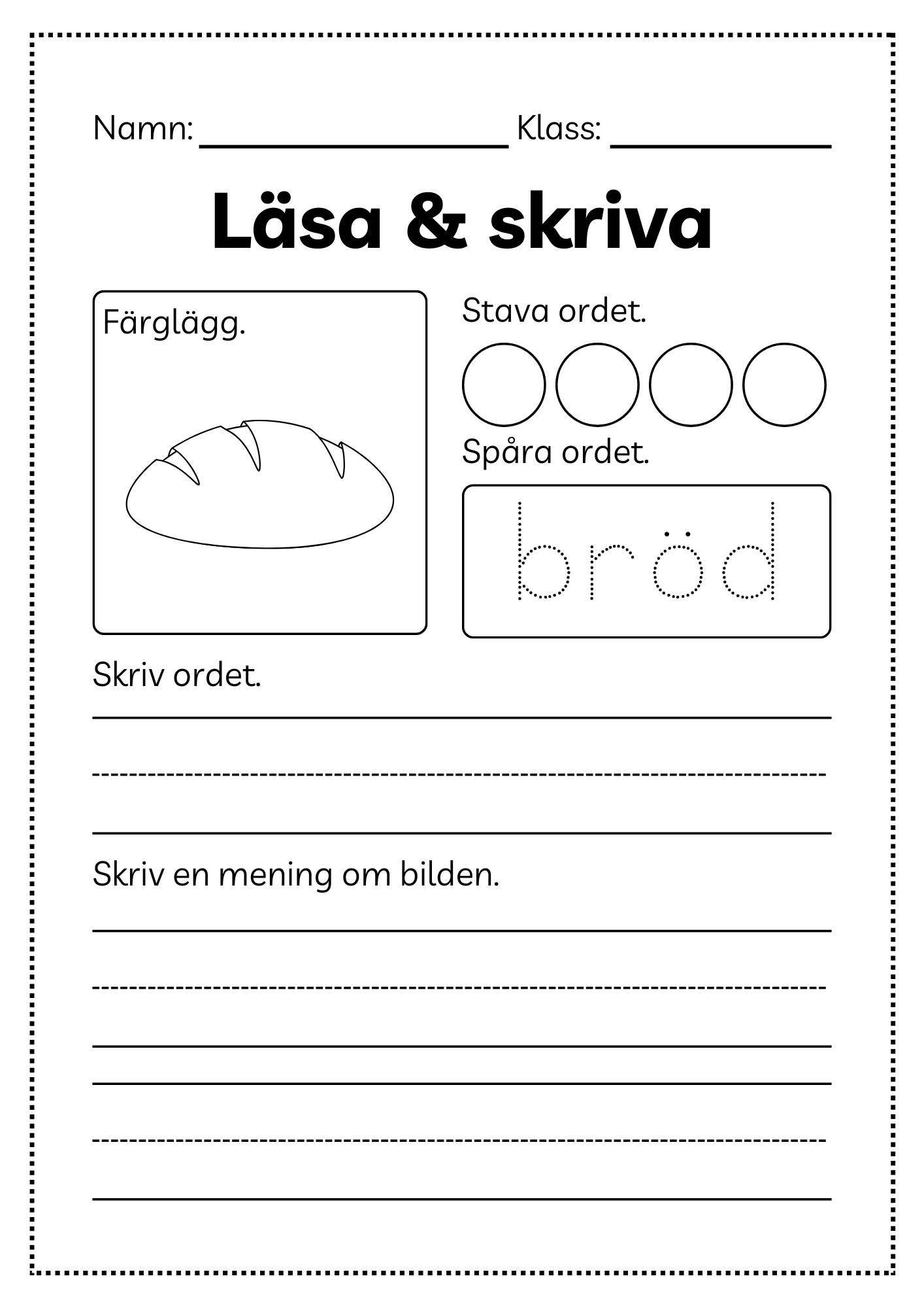 Läsa och skriva - Häfte