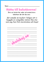 Rätta till bokstäverna