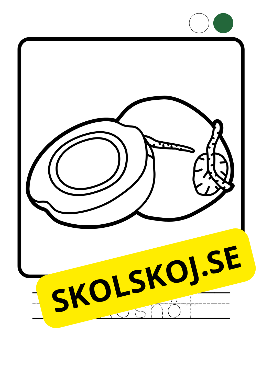 Målarbok - Frukter