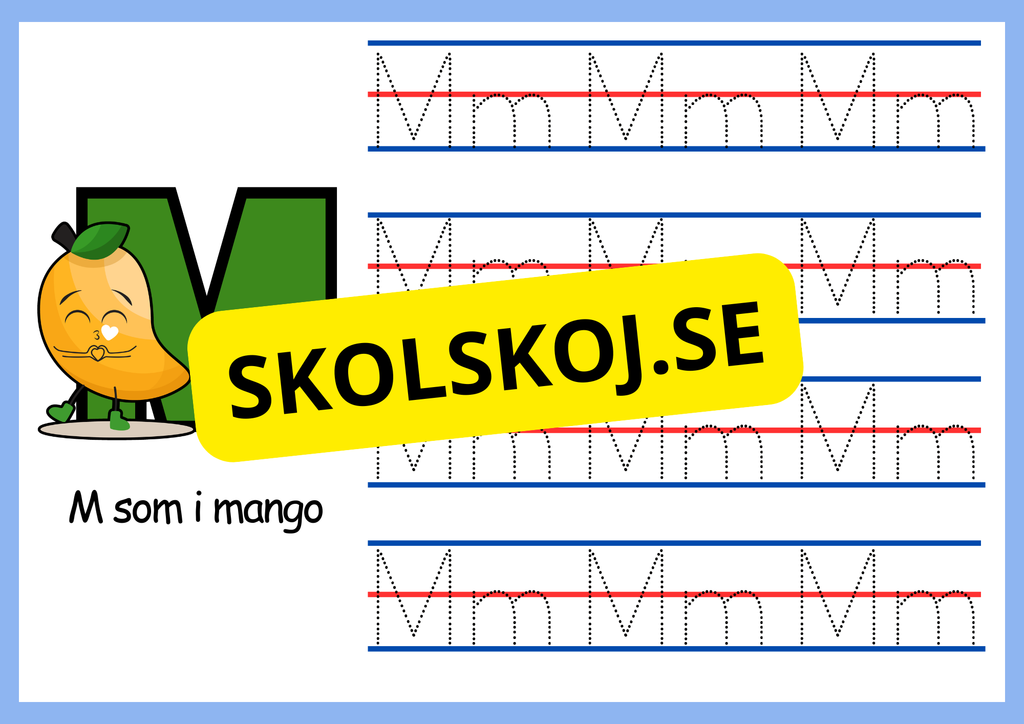 Mitt abc - Spåra bokstäverna