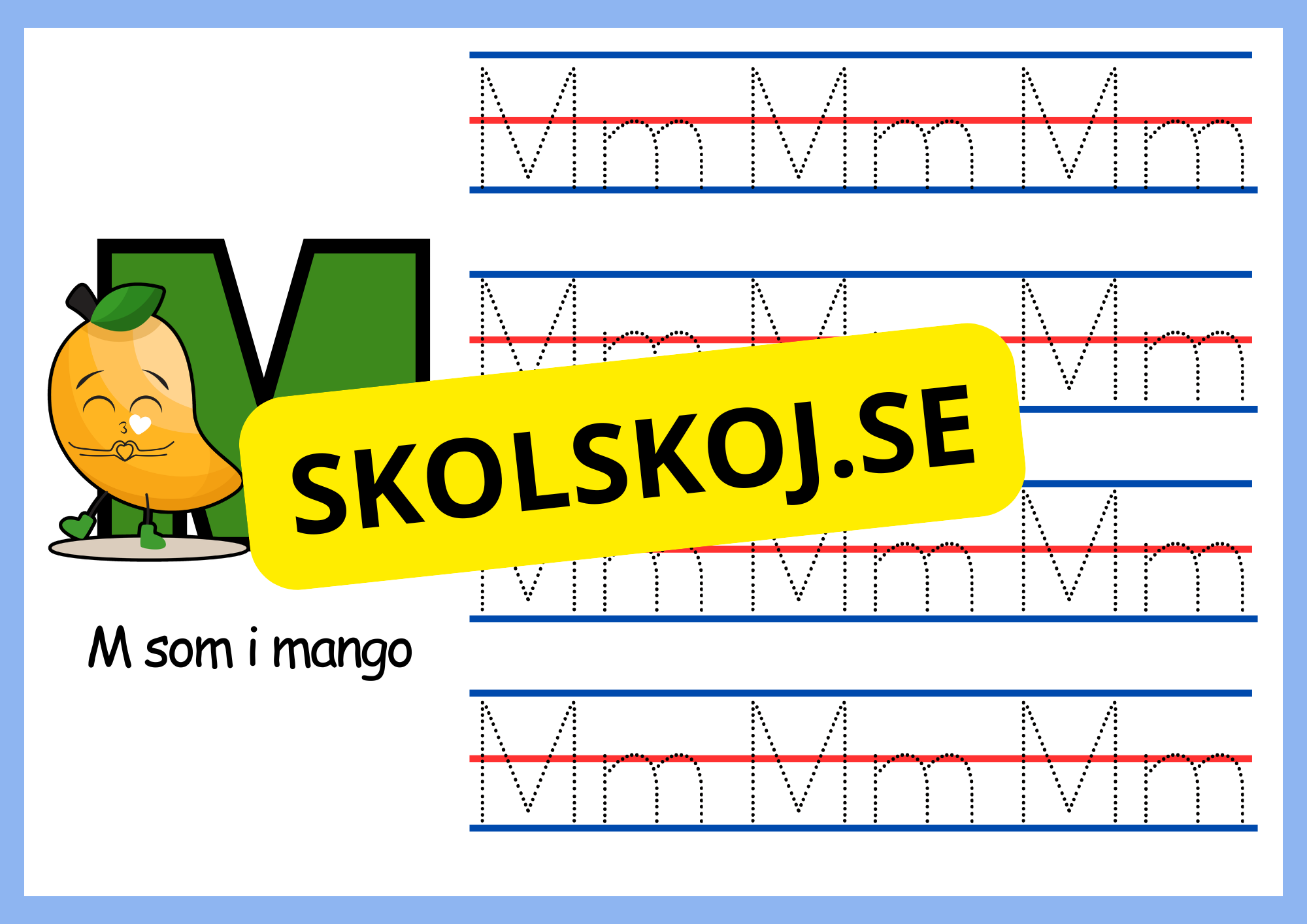Mitt abc - Spåra bokstäverna