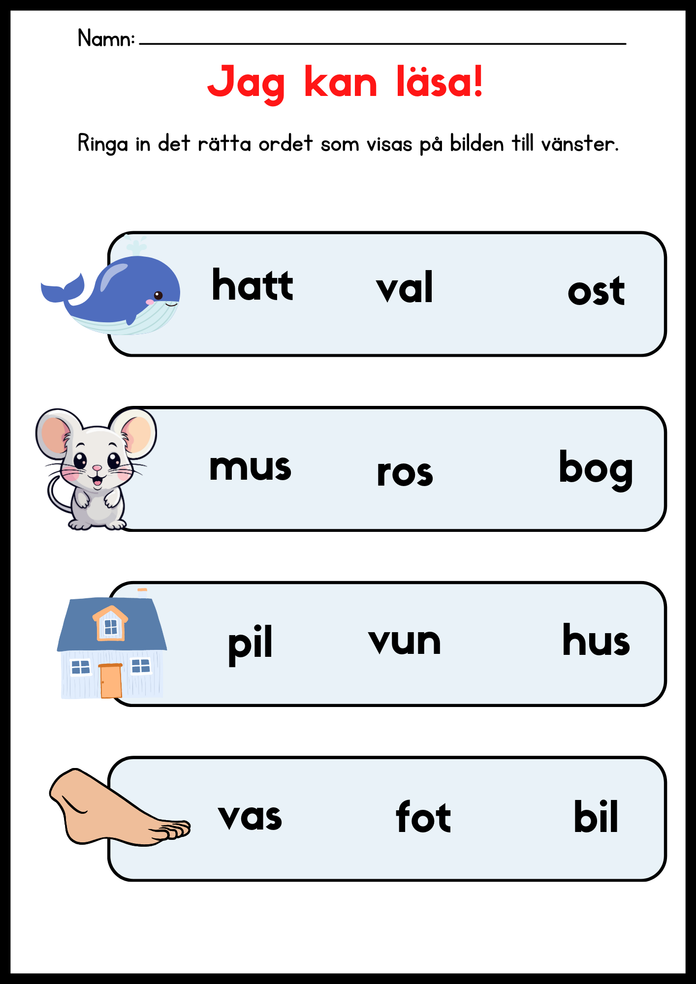 Häfte - Jag lär mig läsa och skriva