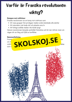 Franska revolutionen - Årskurs 4 - 6