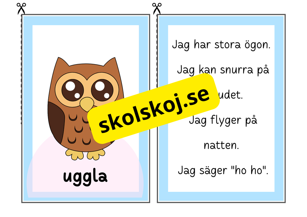 Grönt och vitt djurspel – Gissa husdjuret
