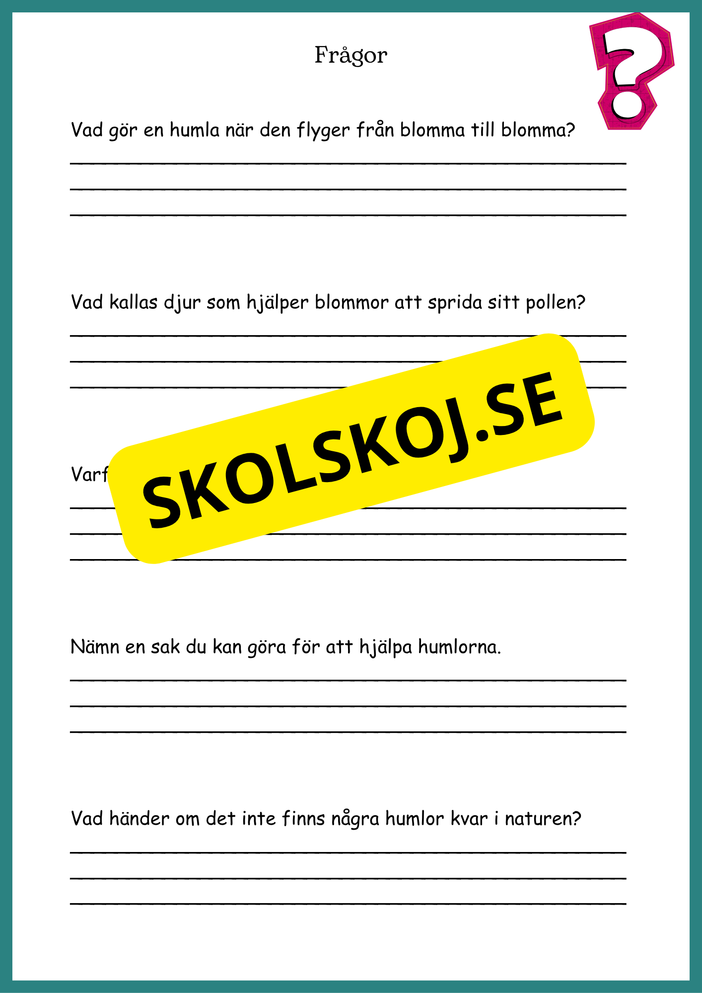 Djur och natur - Årskurs 4 - 6