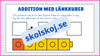 Addition med länkkuber - Enkel addition