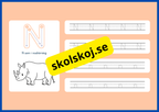 Jag lär mig alfabetet - Spåra bokstäver - Häfte