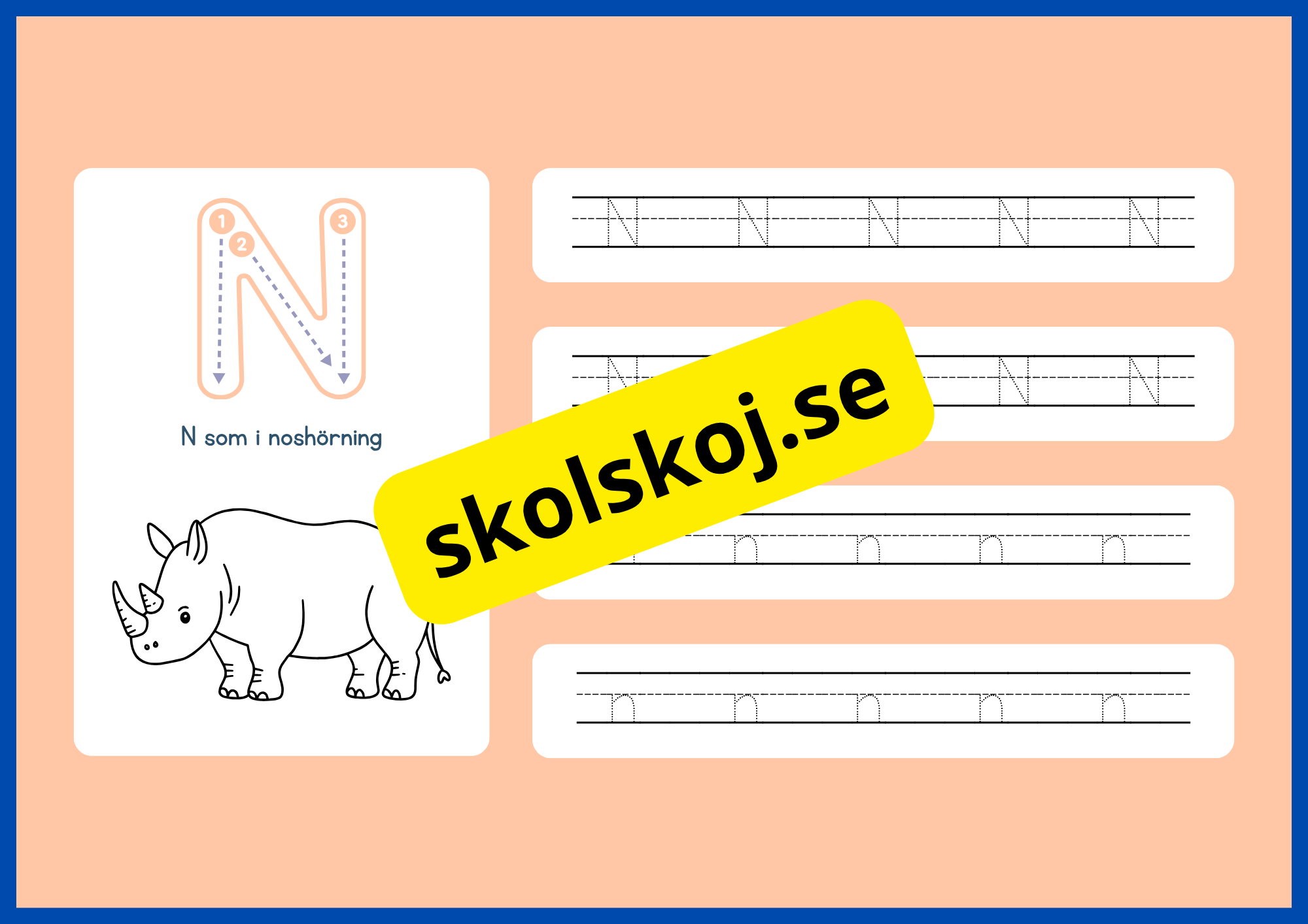 Jag lär mig alfabetet - Spåra bokstäver - Häfte