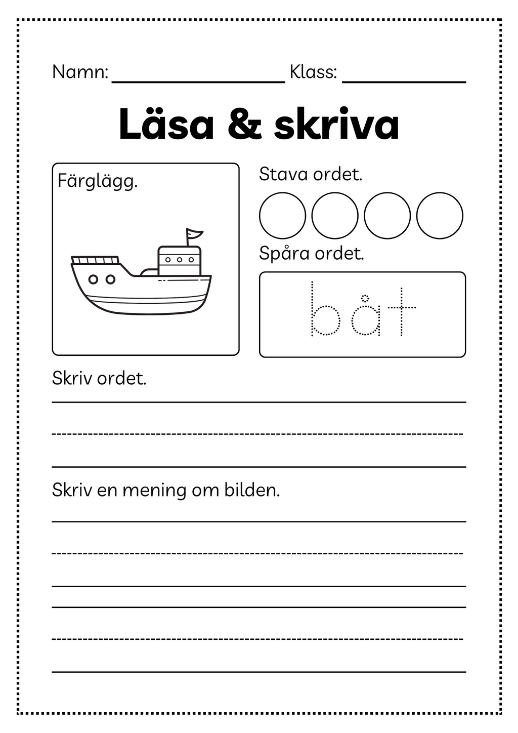 Läsa och skriva - Häfte