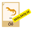 Roliga och söta bokstavskort i glada färger
