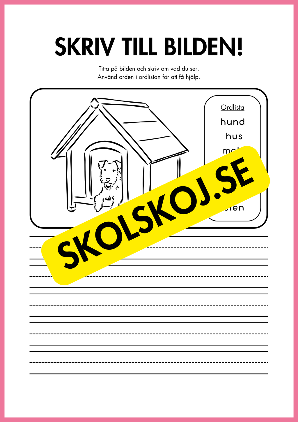 Skriv till bilden - 22 sidor