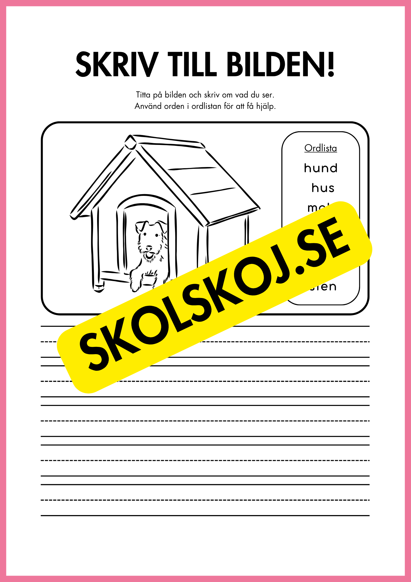 Skriv till bilden - 22 sidor