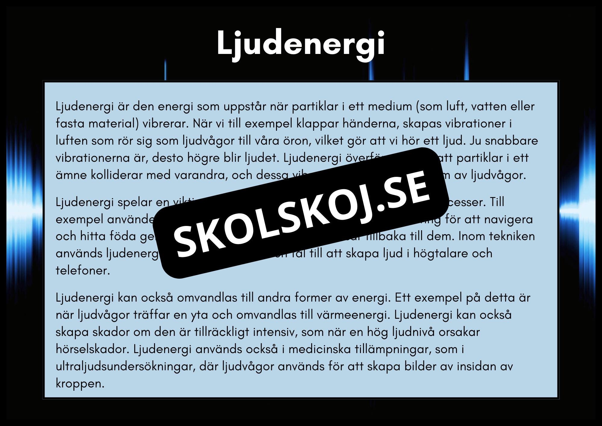 Typer av energi - Häfte - Åk 4 - 6