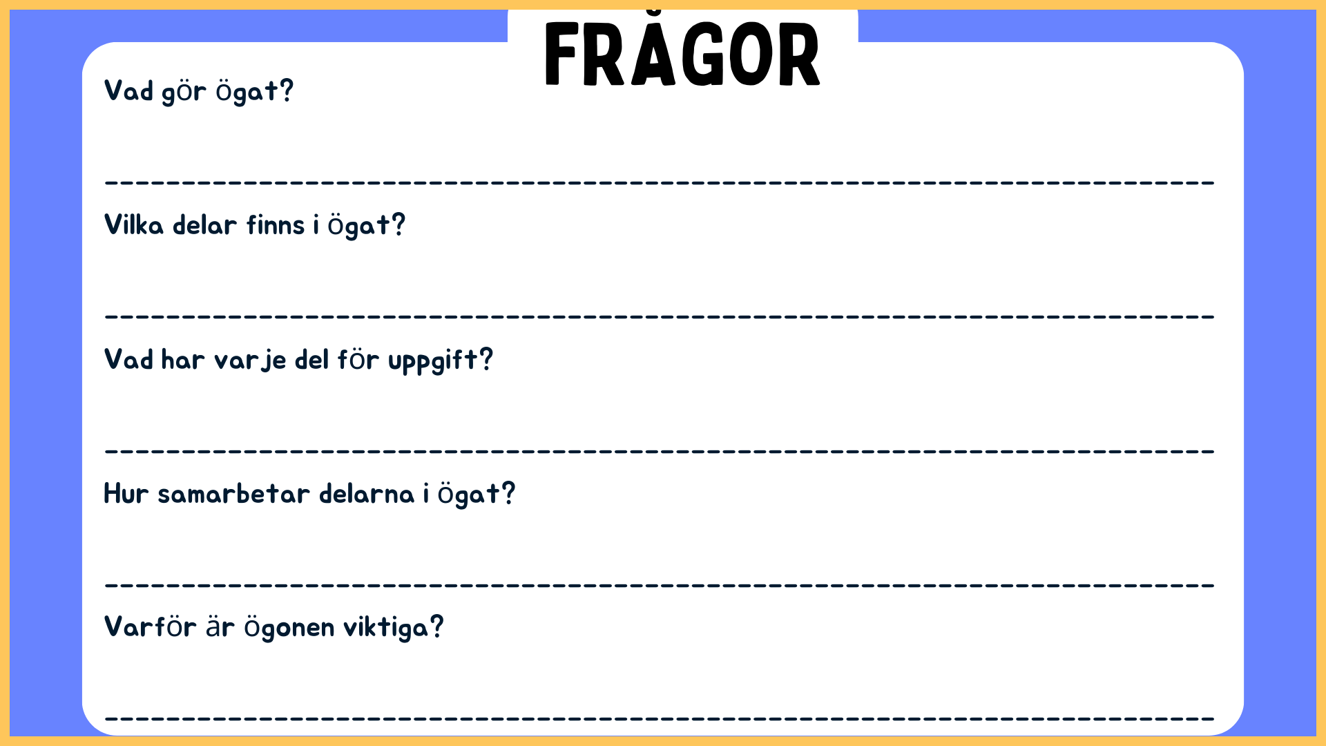 Hur är ögat uppbyggt? - Årskurs 4 - 9 (15 sidor)