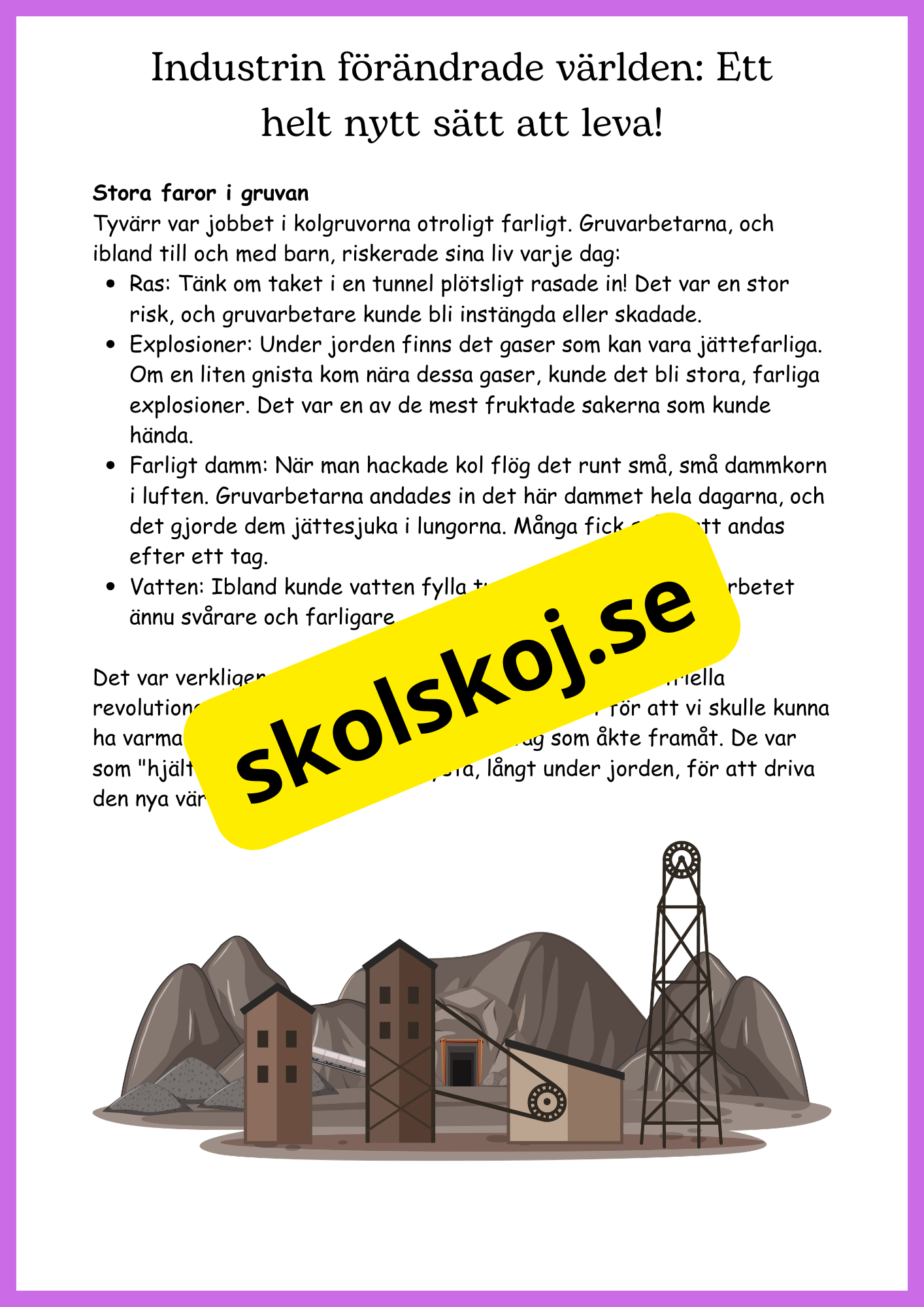 Industriella revolutionen - Hur världen formades - Åk 7 - 9