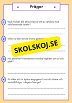 Kristendomen i Sverige - Då och nu - Årskurs 4 - 6