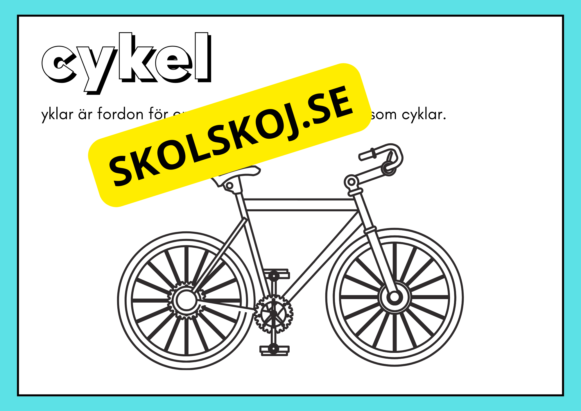 Fordon - Målarbok och fakta