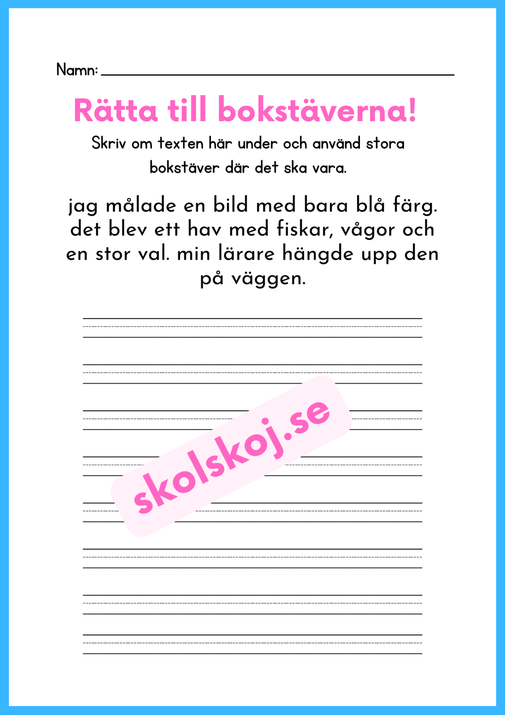 Rätta till bokstäverna