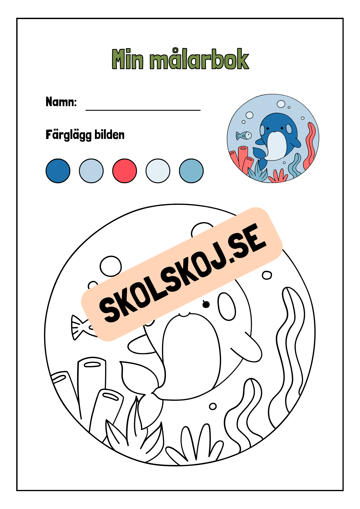 Min målarbok - Häfte