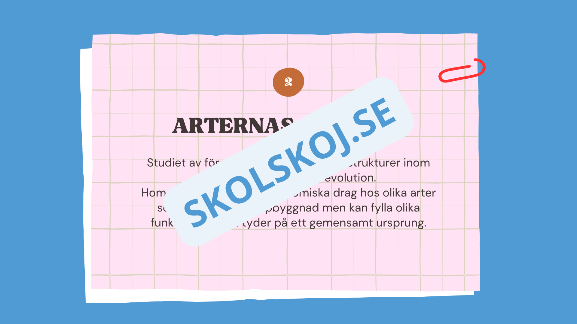 Evolution - Bevisen för hur livet förändras - Årskurs 7 - 9