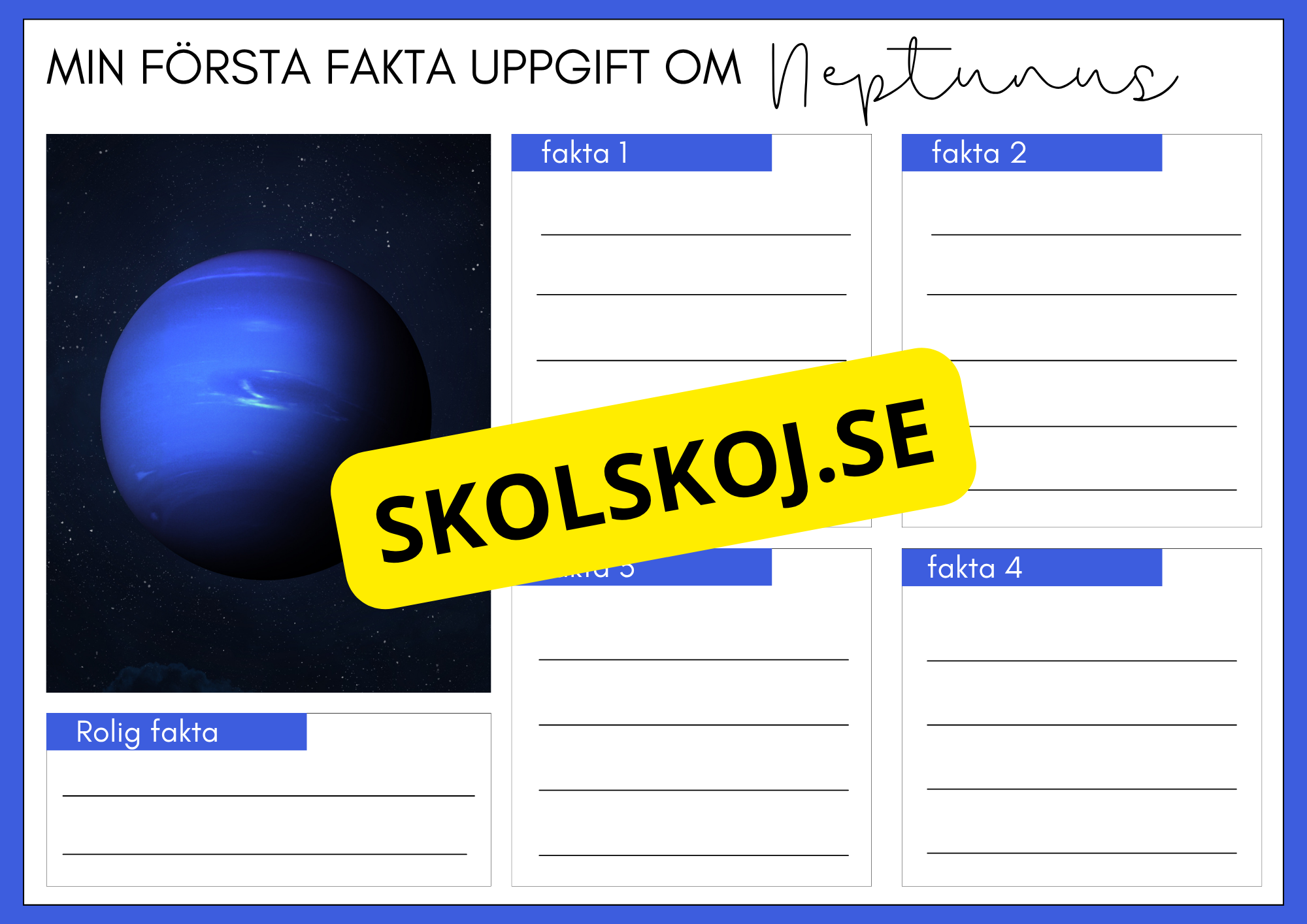 Upptäck solsystemet och skapa din egen planet