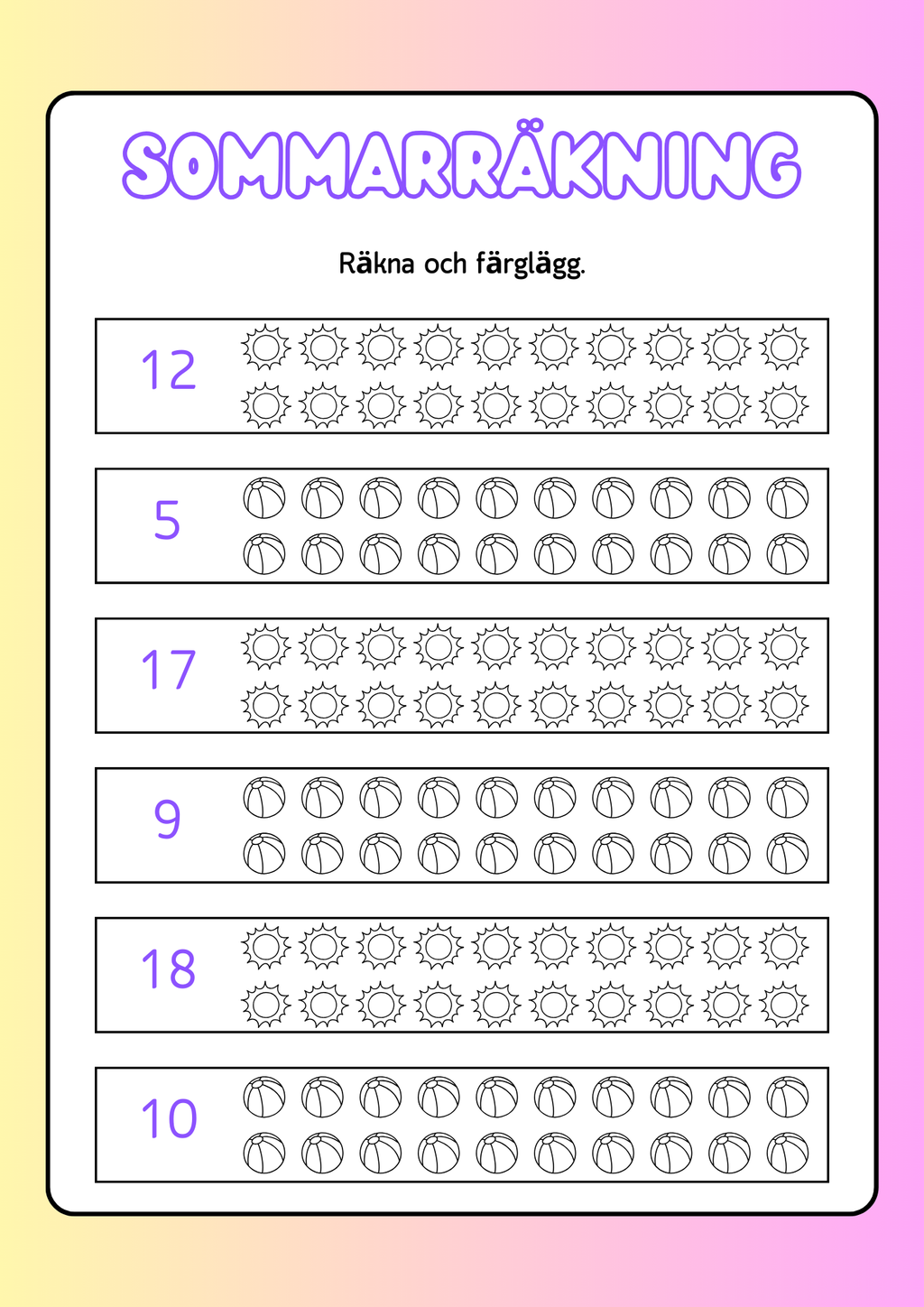 Min nya sommarbok