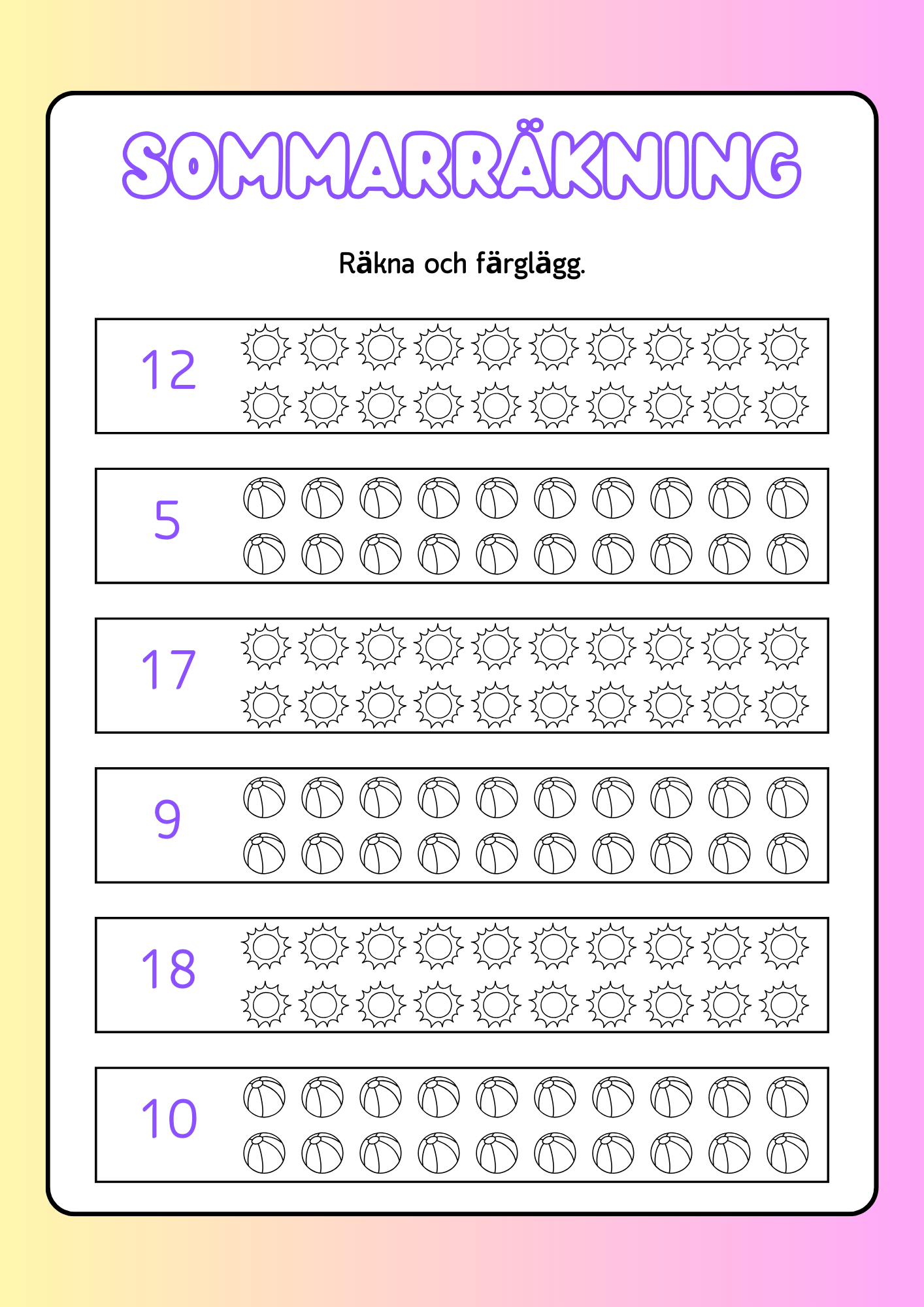 Min nya sommarbok
