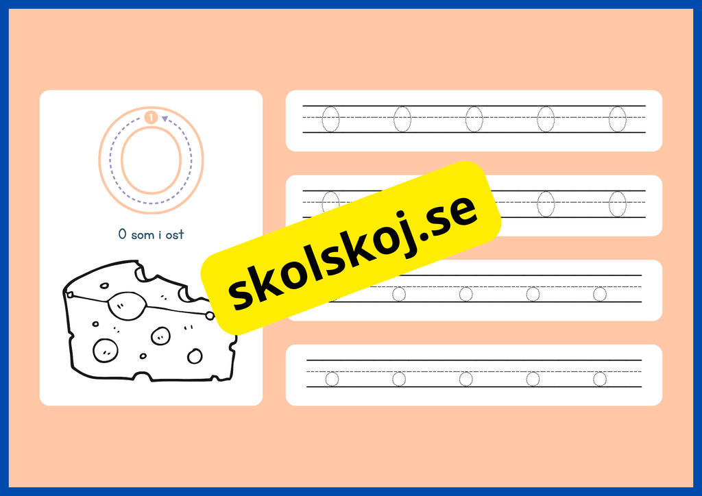 Jag lär mig alfabetet - Spåra bokstäver - Häfte