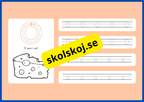 Jag lär mig alfabetet - Spåra bokstäver - Häfte