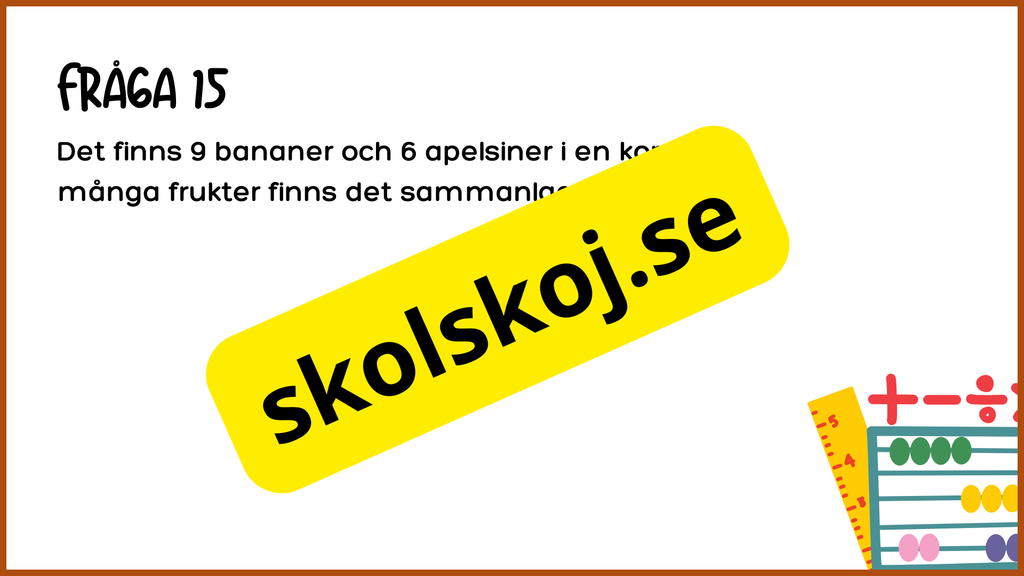 Problemlösning årskurs 3 - Blandade uppgifter