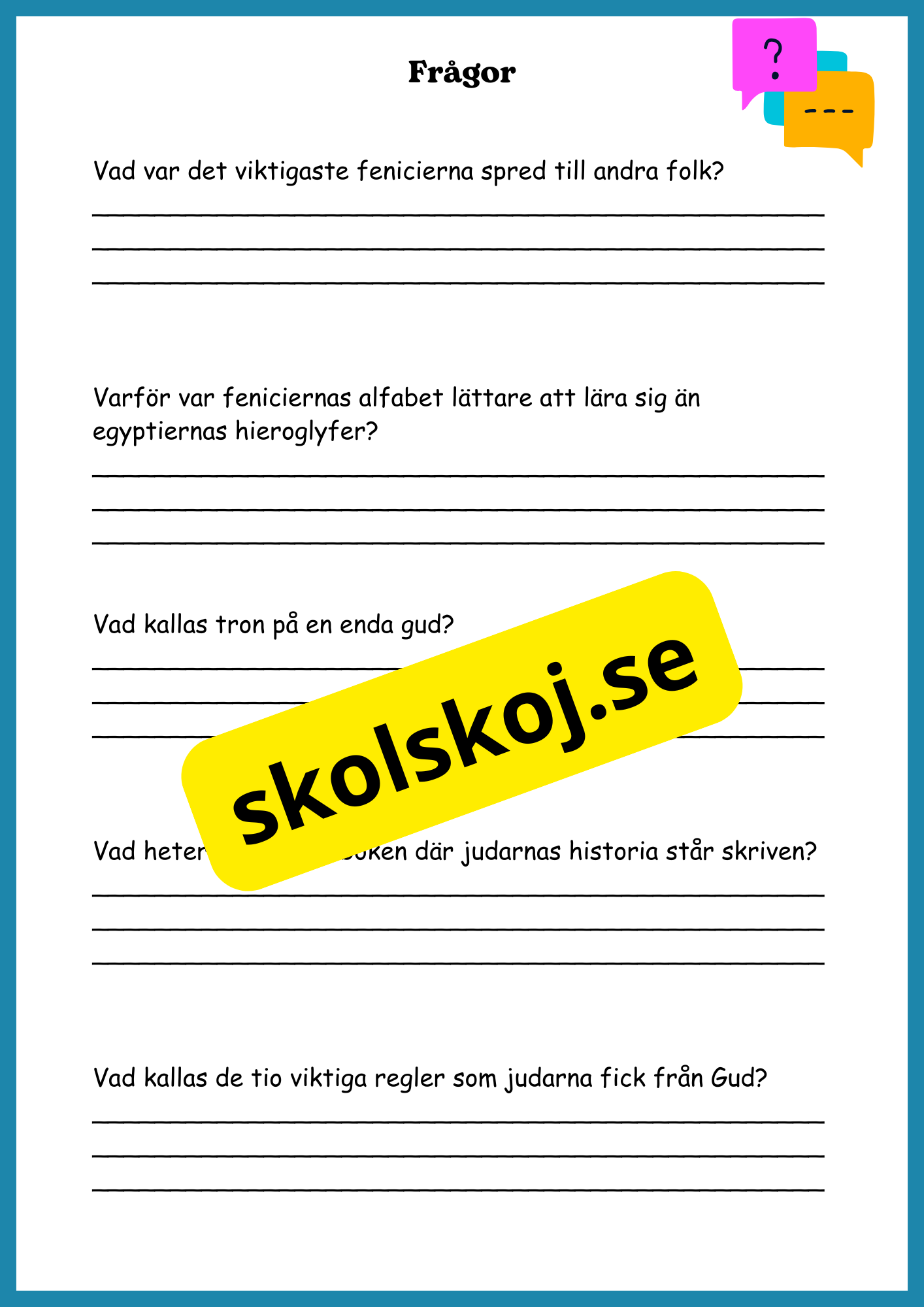 Antikens värld: En tidsresa runt Medelhavet + frågor - Åk 4 - 9