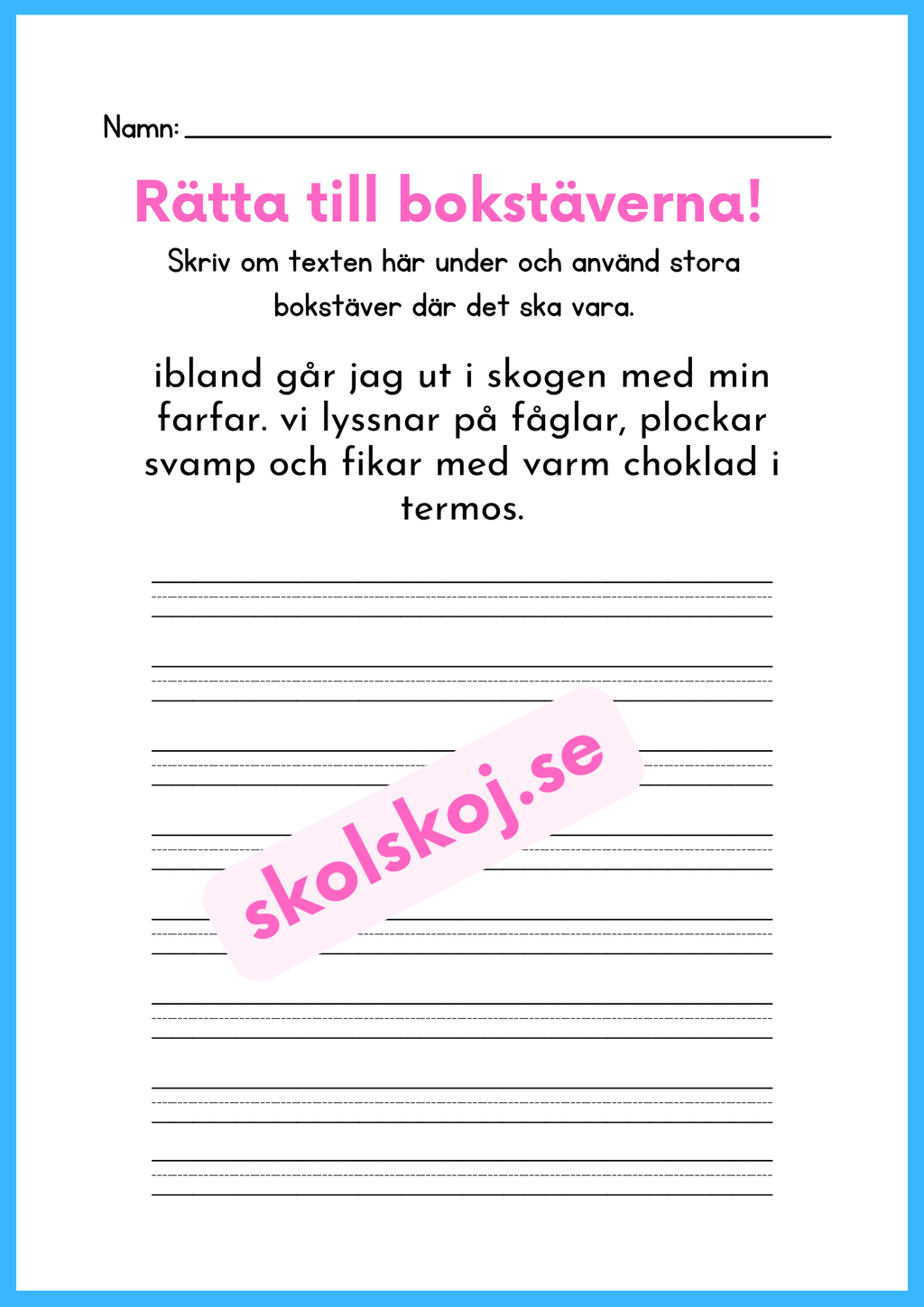 Rätta till bokstäverna