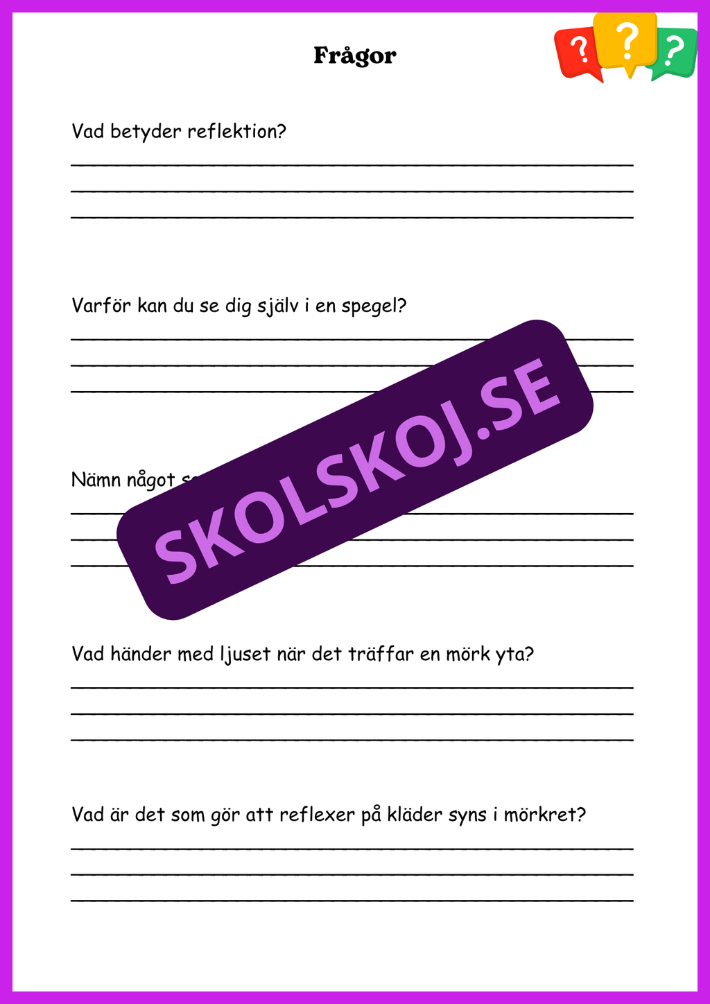 Ljud och ljus - En spännande upptäcktsresa - Årskurs 4 - 6