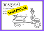 Fordon - Målarbok och fakta