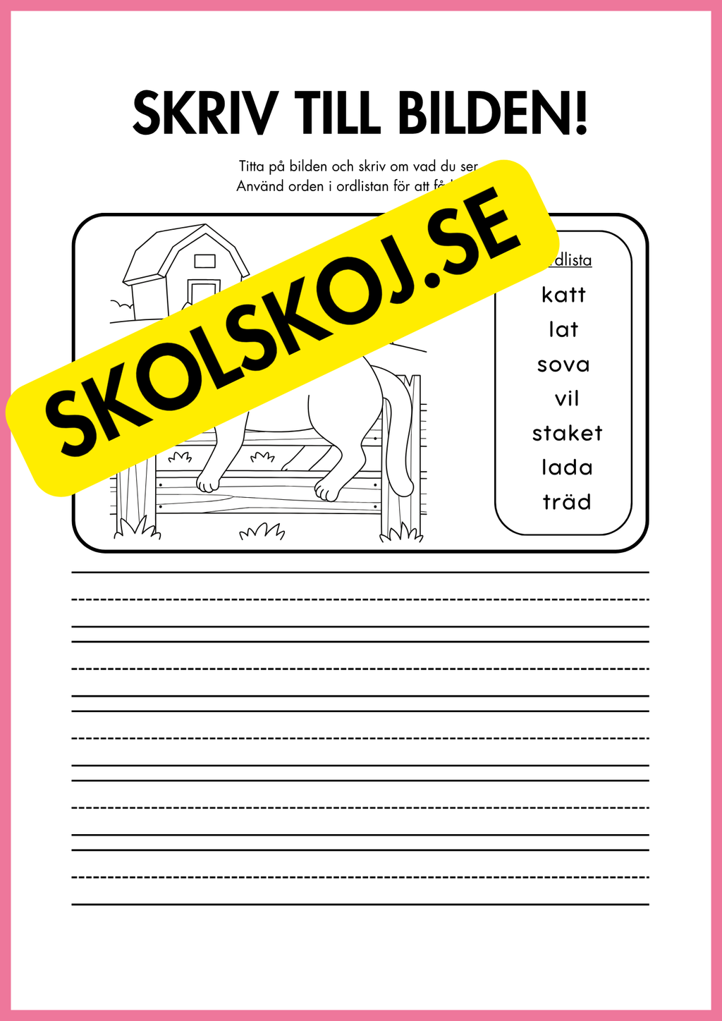 Skriv till bilden - 22 sidor
