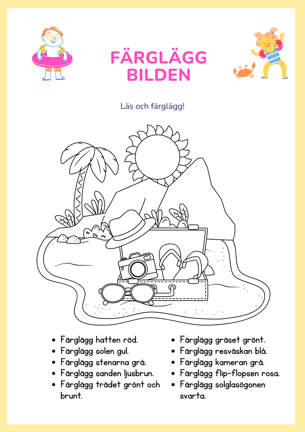 Mitt sommarhäfte - Blandade uppgifter