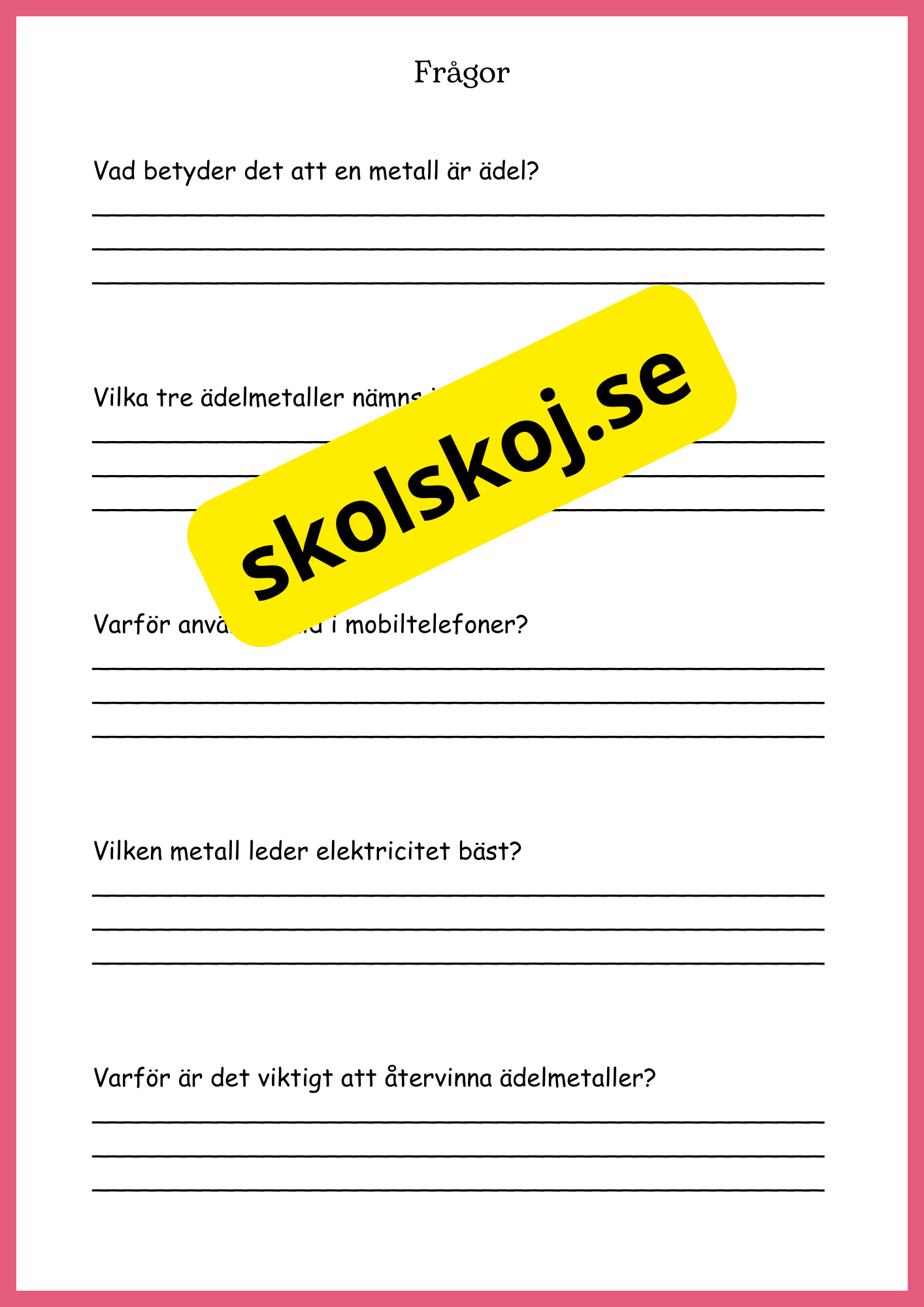 Ämnen överallt - Årskurs 4 - 6