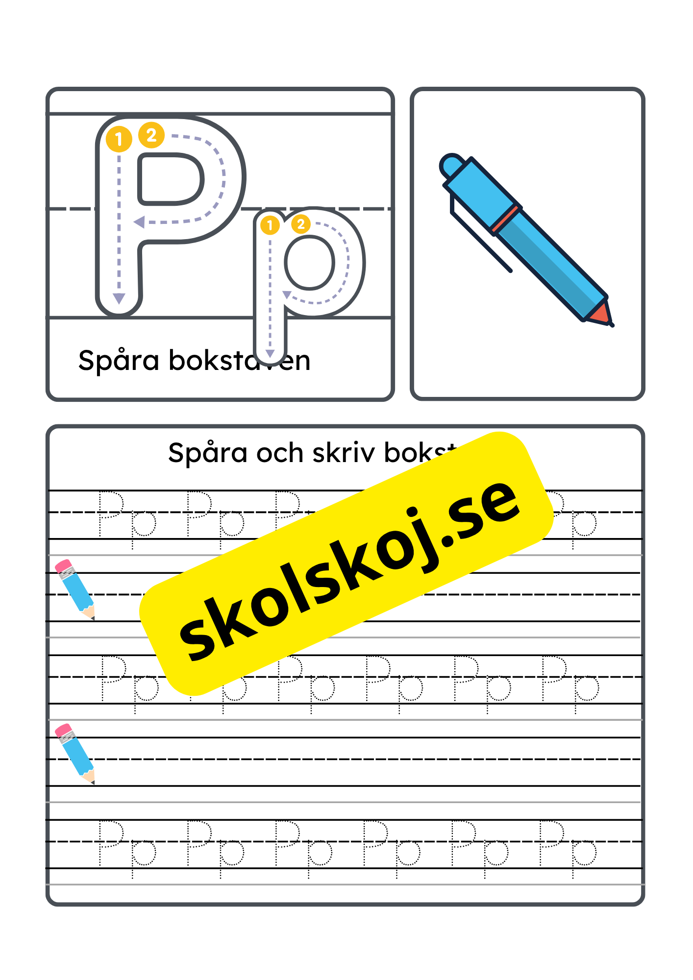 Vi lär oss alfabetet - Hela alfabetet