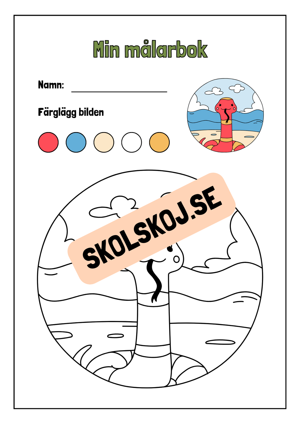 Min målarbok - Häfte