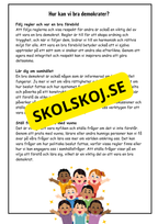 Vad är demokrati? - Årskurs 4 - 6 (18 sidor)