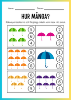 Jag lär mig skriva och räkna - Tema sommar