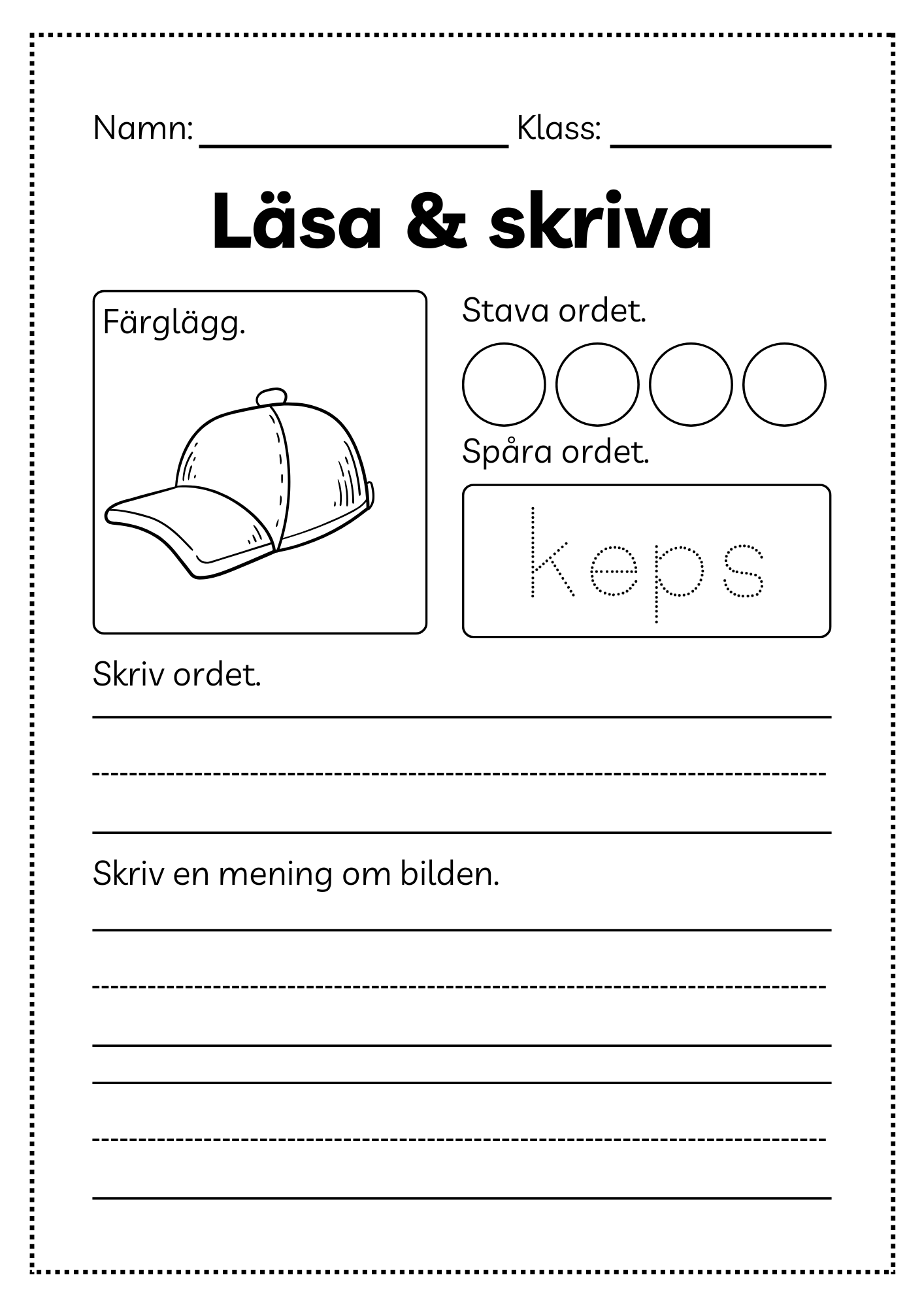 Läsa och skriva - Häfte