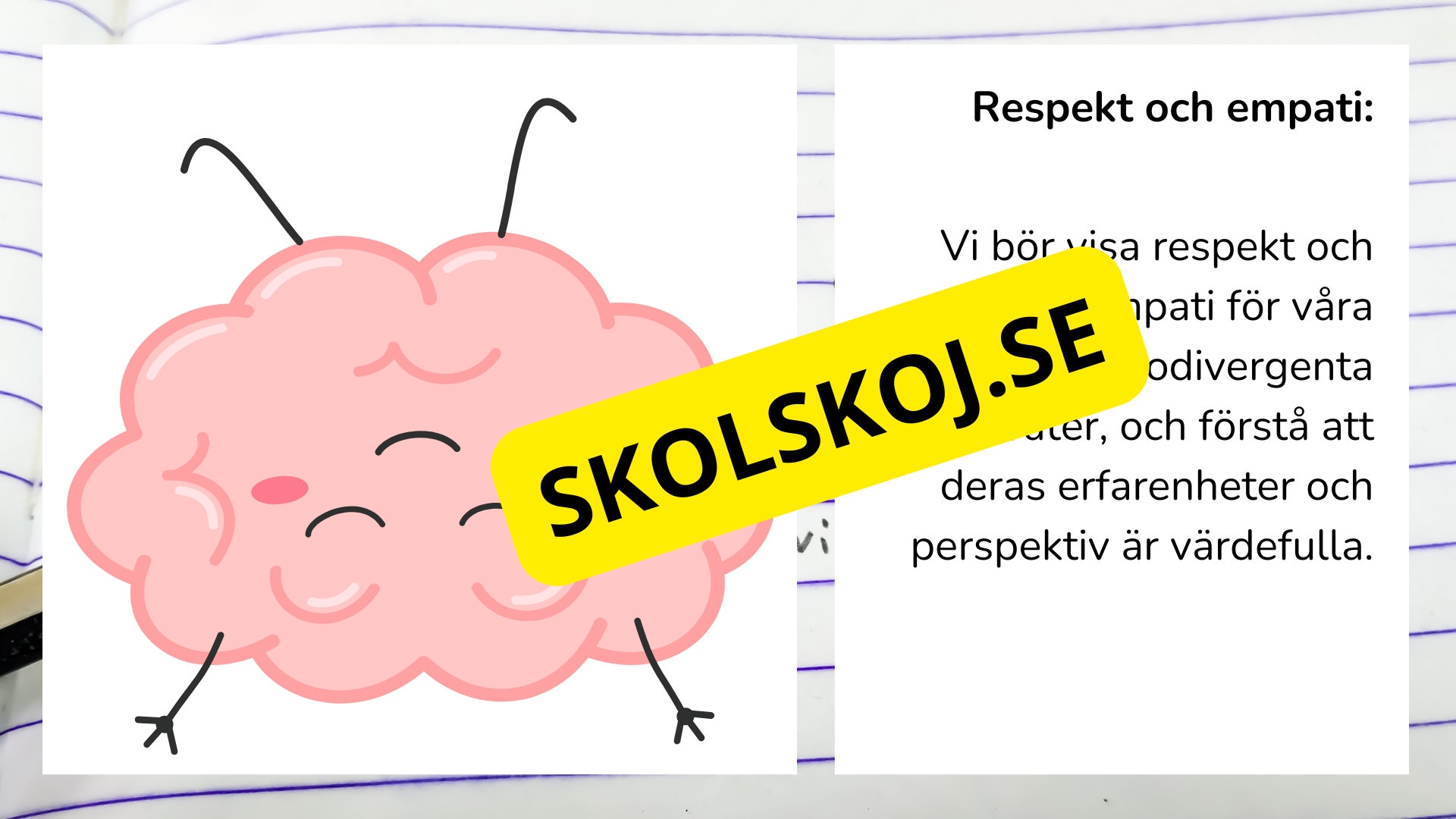 Neurodiversitet, socialt och emotionellt lärande (SEL) och inkludering + frågor