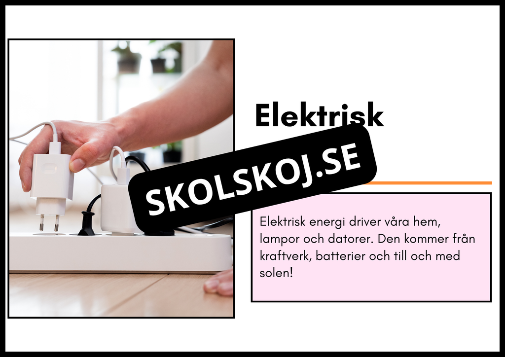 Typer av energi - Häfte - Åk 4 - 6