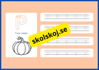 Jag lär mig alfabetet - Spåra bokstäver - Häfte