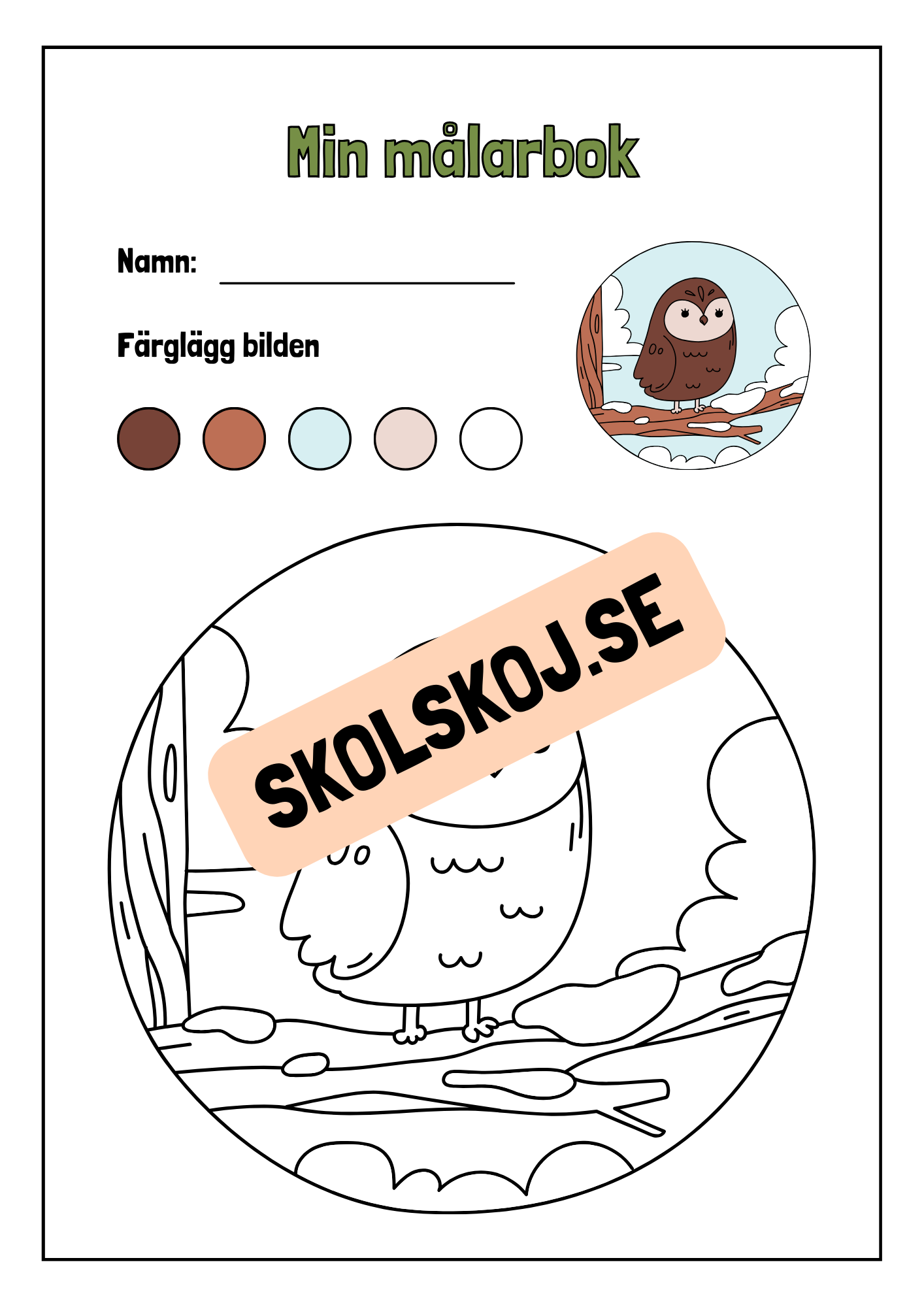 Min målarbok - Häfte
