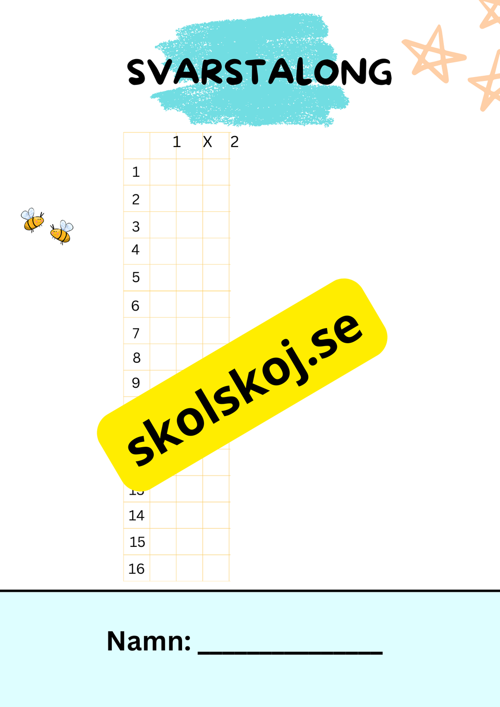 Tipspromenad - Årskurs 5 - Skolstart